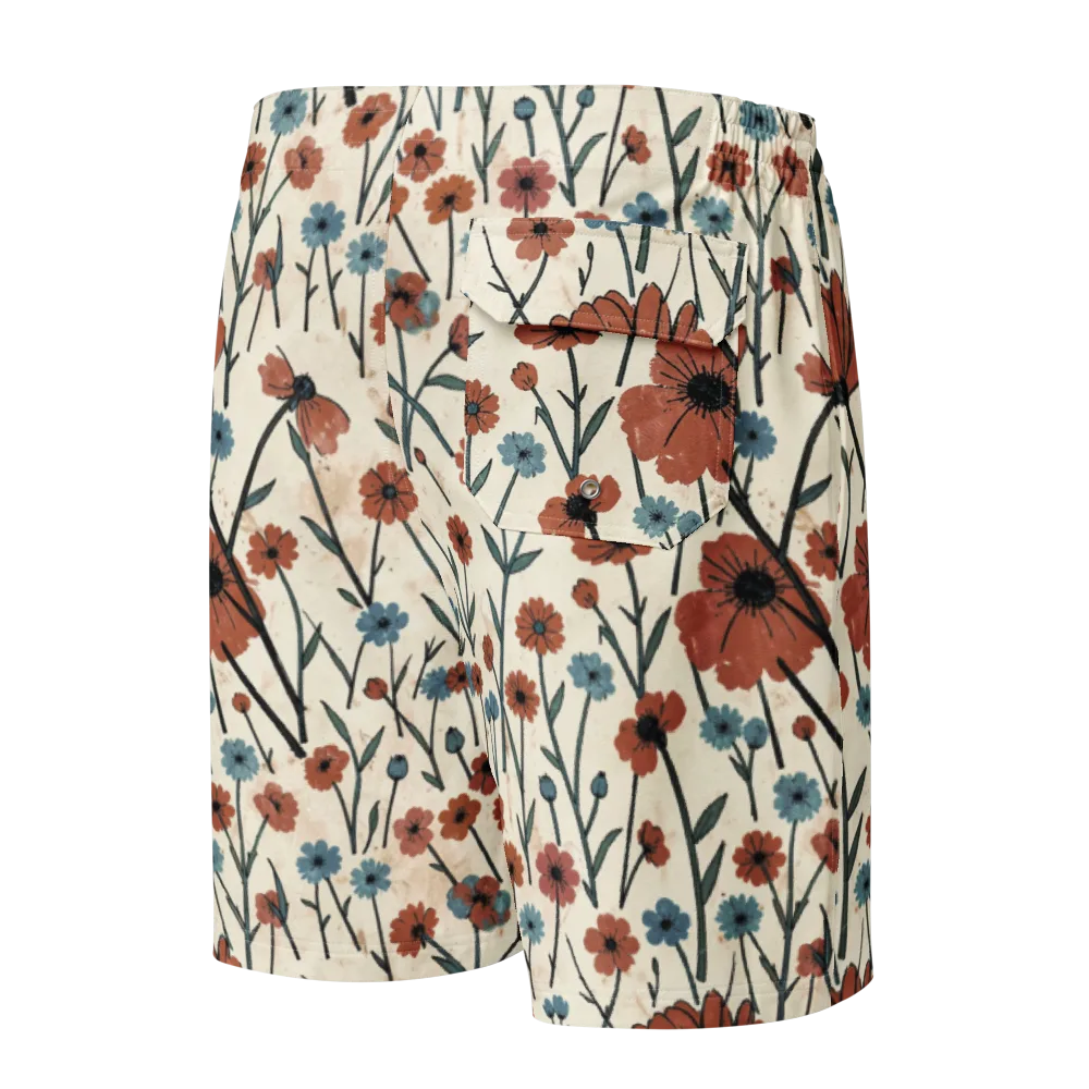 Bluebell Ember on Men's Board Shorts — Back