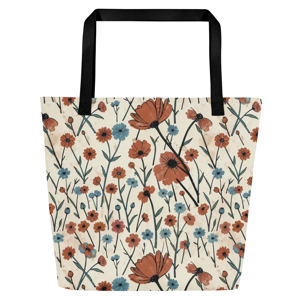 Bluebell Ember on Large Tote Bag W/ Pocket — Front