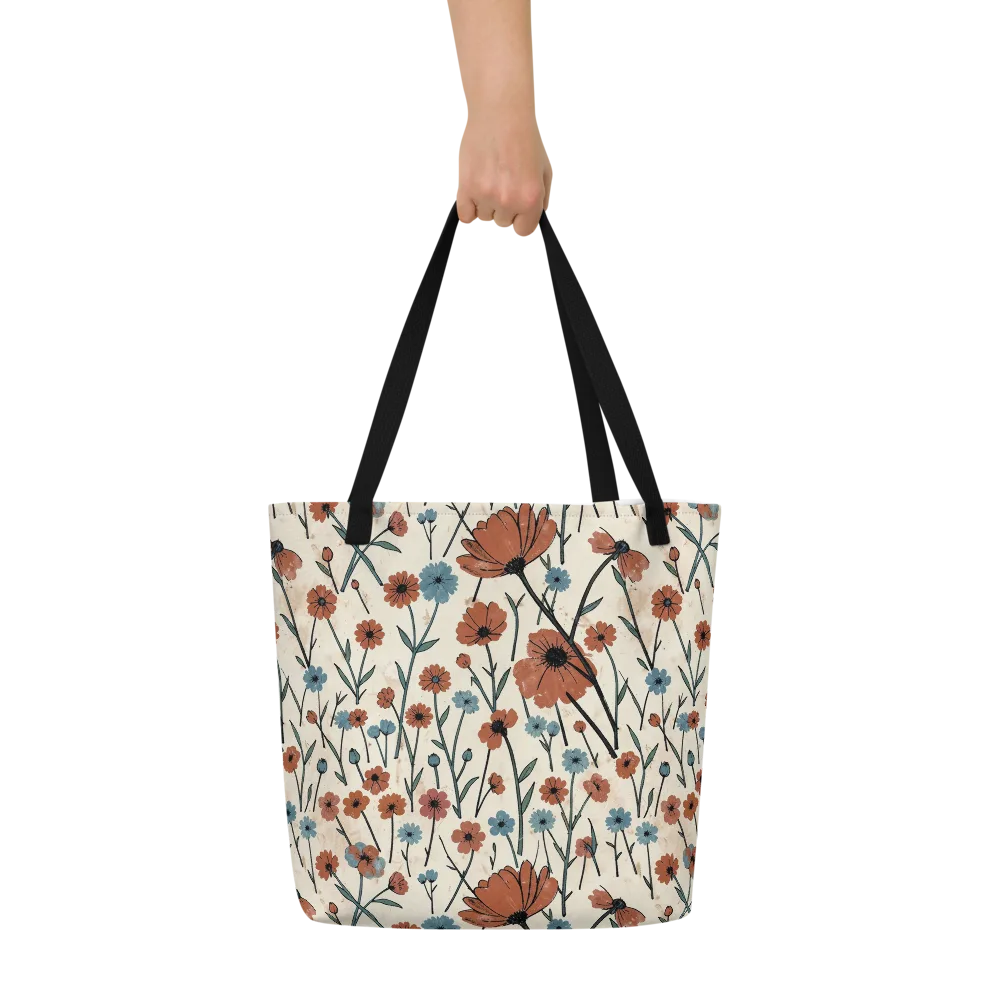 Bluebell Ember on Large Tote Bag W/ Pocket — Front