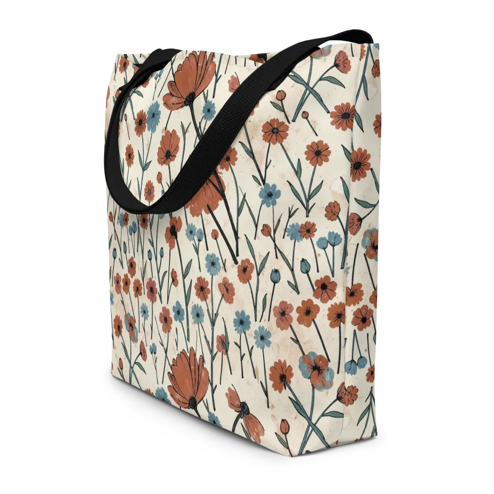 Bluebell Ember on Large Tote Bag W/ Pocket — Front