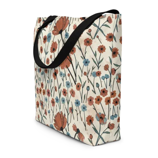Bluebell Ember on a Large Tote Bag W/ Pocket