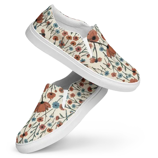 Bluebell Ember on a Women's Slip-On Canvas Shoes