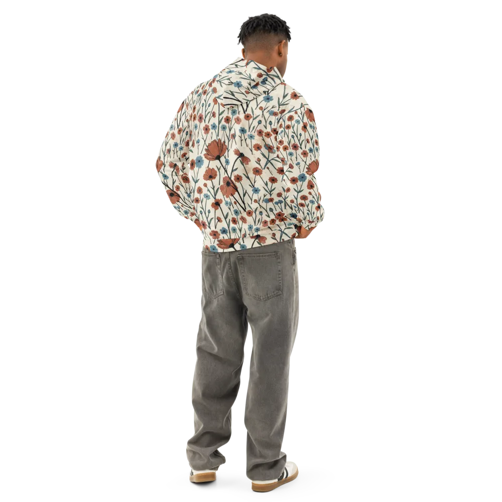 Bluebell Ember on Cotton Hoodie — Back
