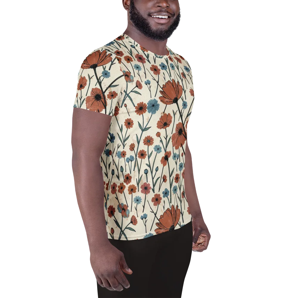 Bluebell Ember on Men's Athletic T-Shirt — Right