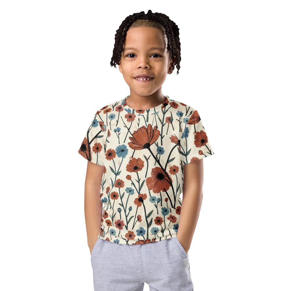 Bluebell Ember on Kids Crew Neck T-Shirt — Front