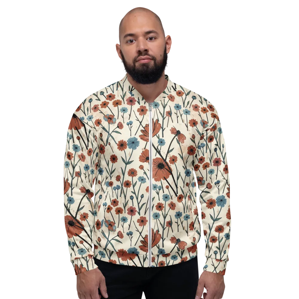Bluebell Ember on Bomber Jacket — Front