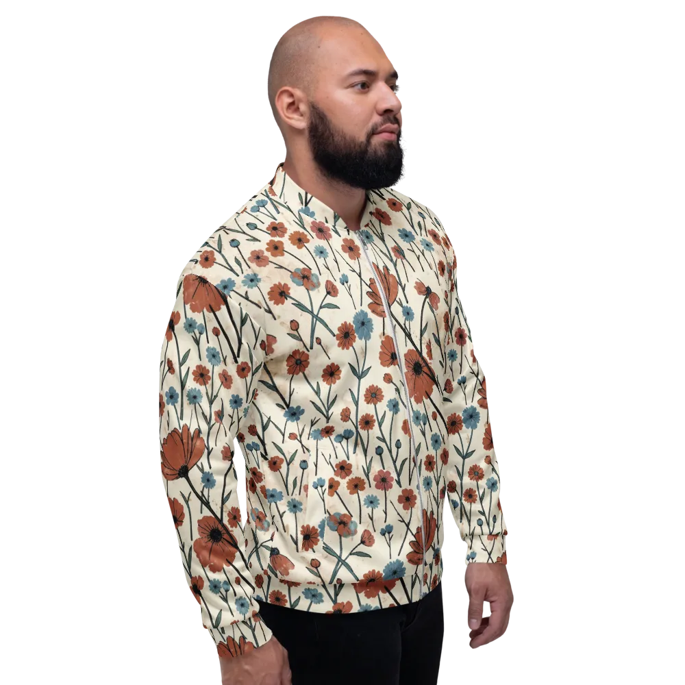 Bluebell Ember on Bomber Jacket — Right