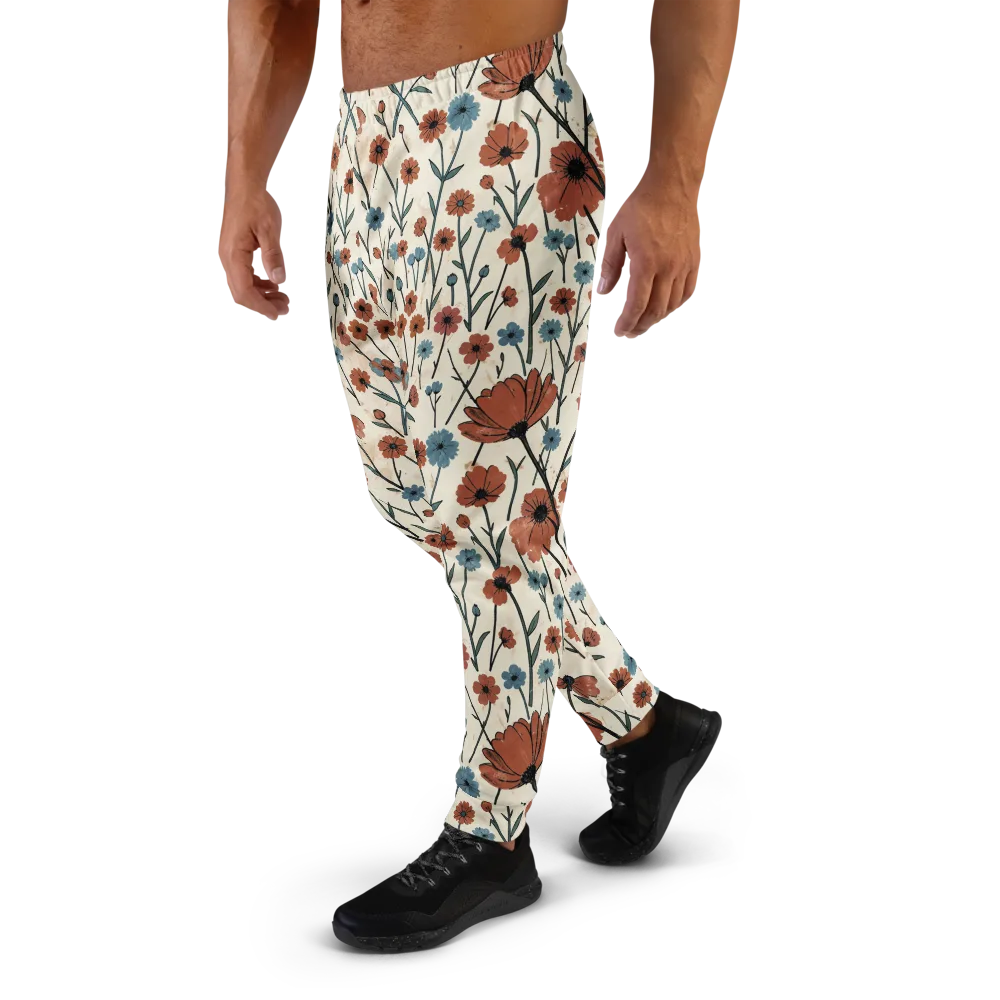 Bluebell Ember on Men's Joggers — Left