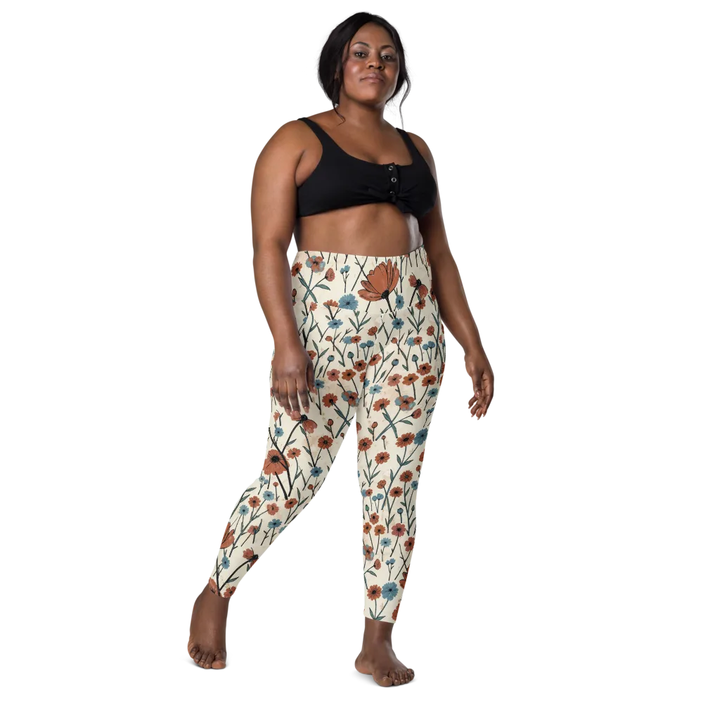 Bluebell Ember on Leggings with Pockets — Front