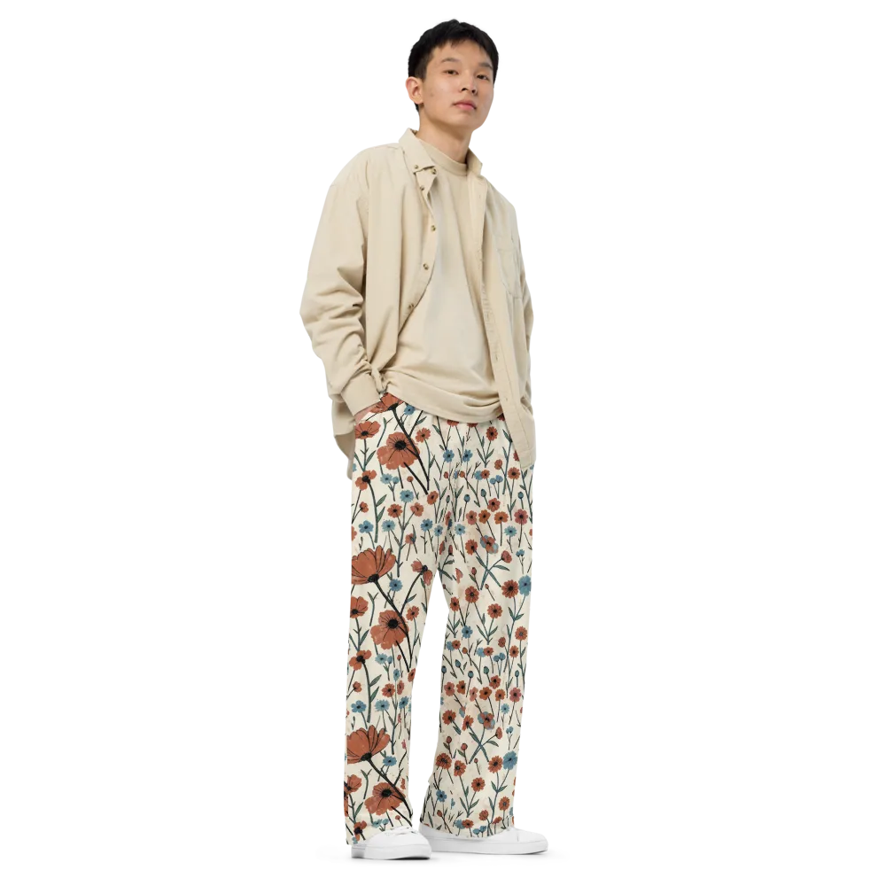 Bluebell Ember on Wide-Leg Pants — Right Front