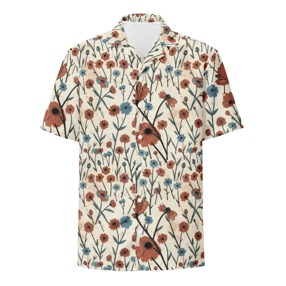 Bluebell Ember on Button Shirt — Front