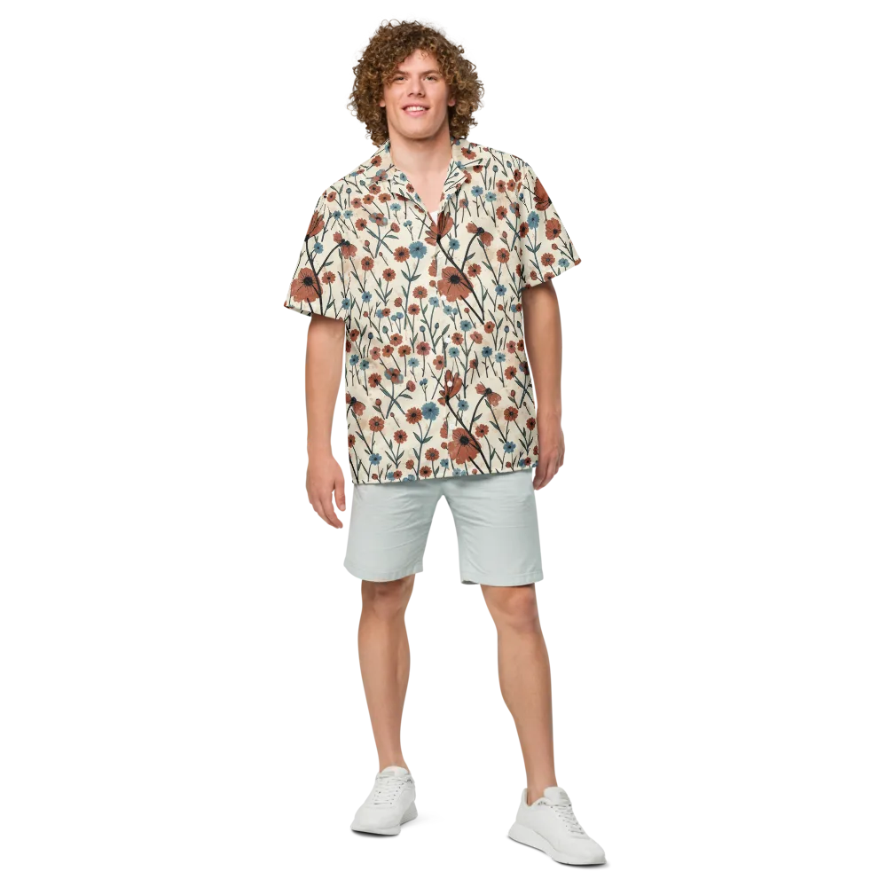 Bluebell Ember on Button Shirt — Front