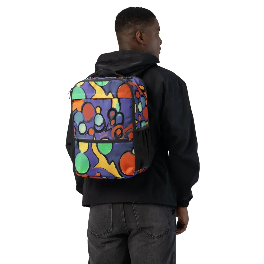 Cosmic Bubblegum on Utility Backpack — Back