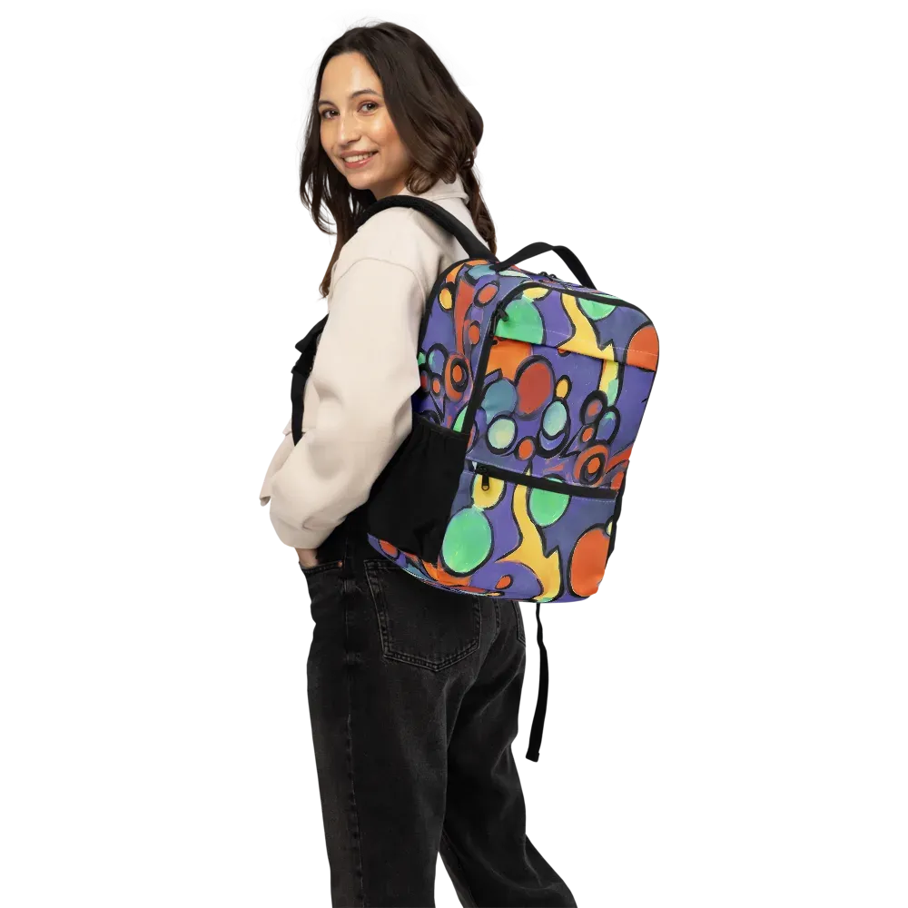 Cosmic Bubblegum on Utility Backpack — Back
