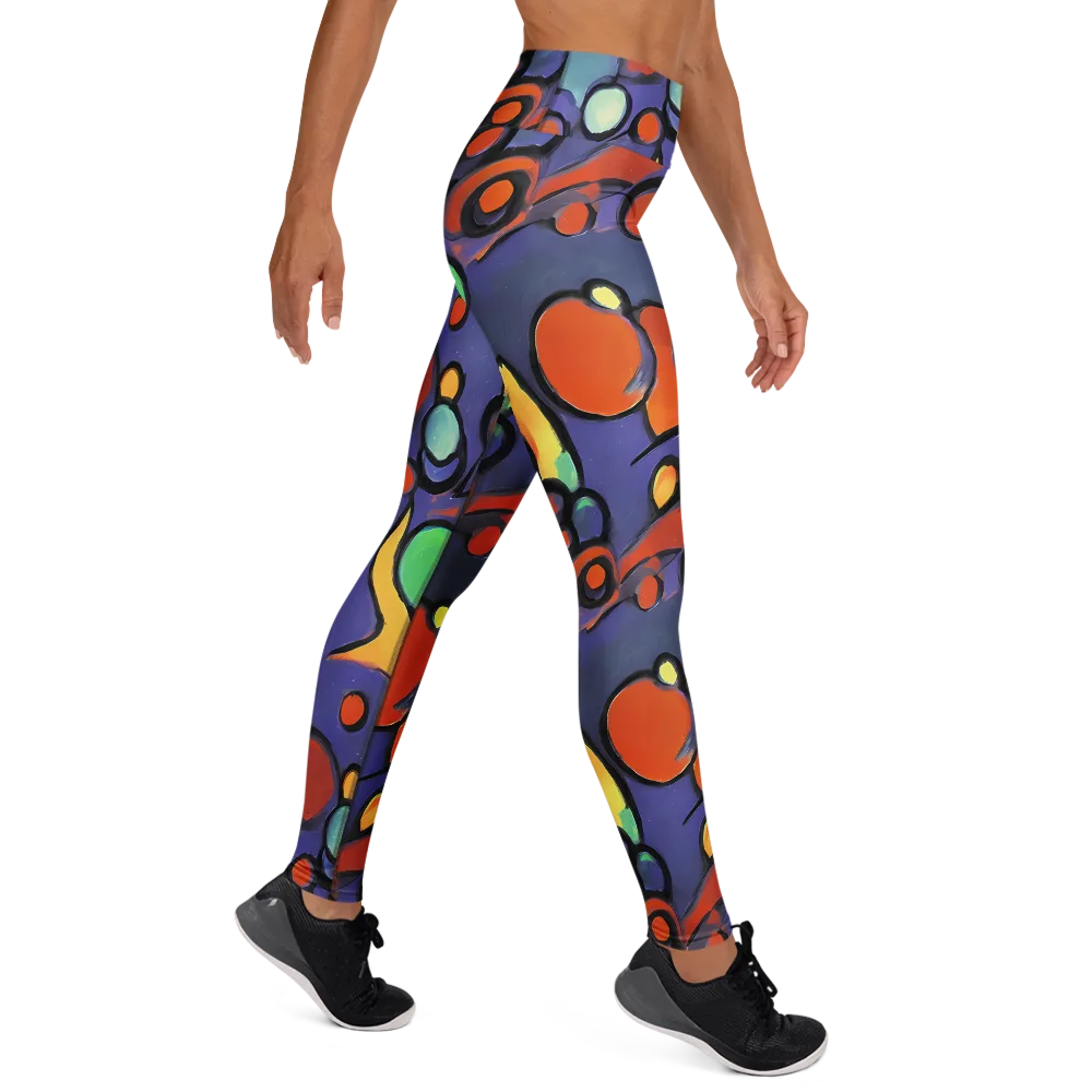 Cosmic Bubblegum on Yoga Leggings — Right
