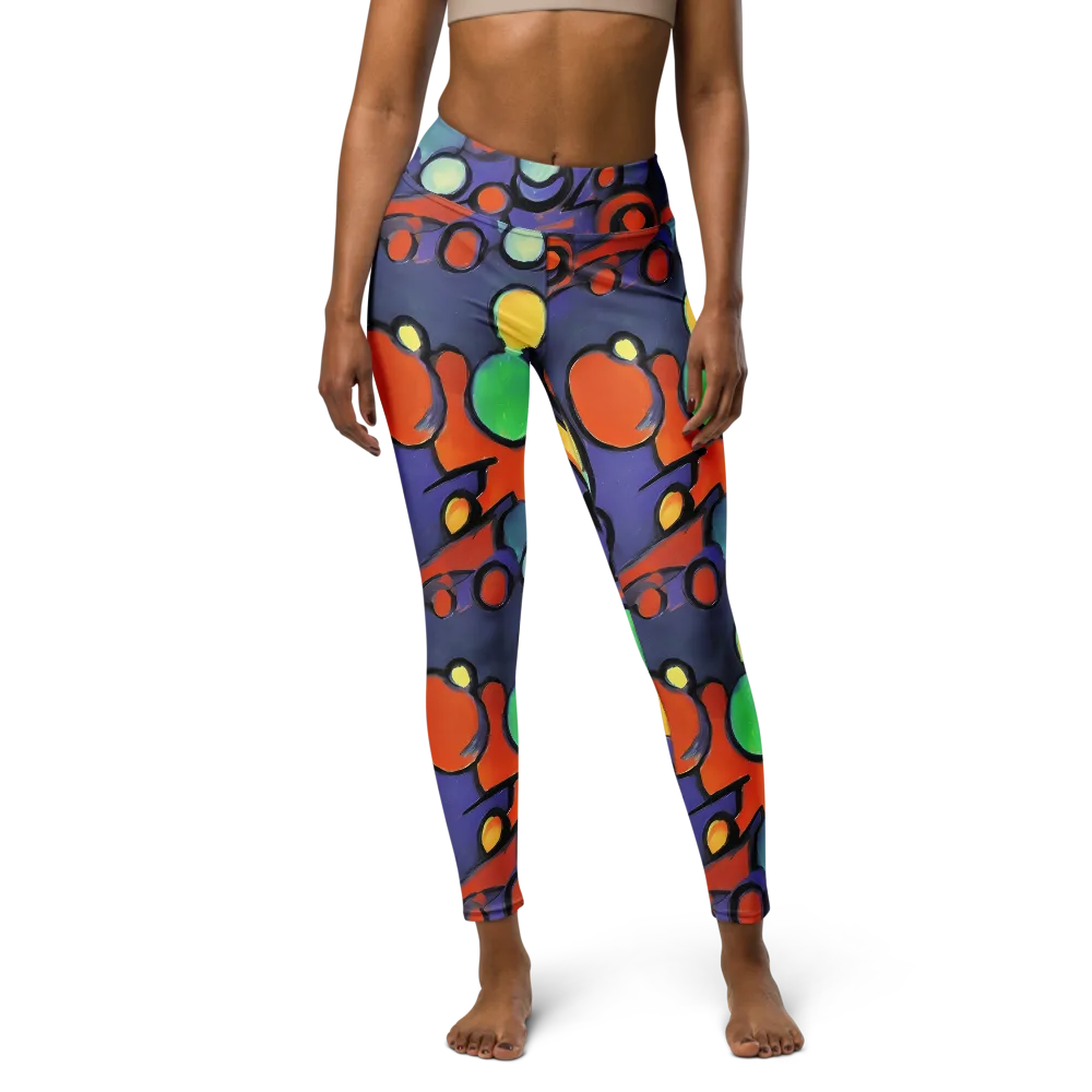 Cosmic Bubblegum on Yoga Leggings — Front