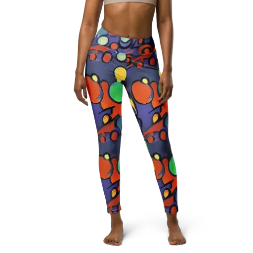 Cosmic Bubblegum on a Yoga Leggings