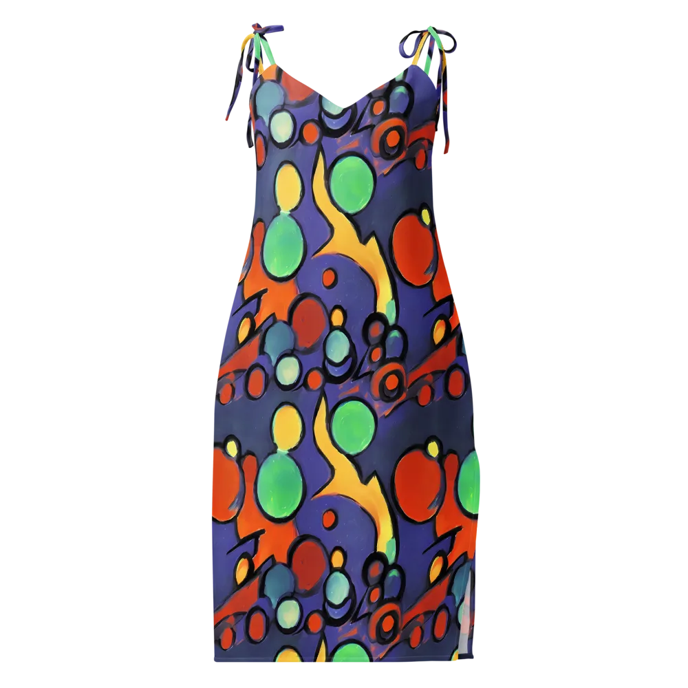 Cosmic Bubblegum on Slip Dress — Front