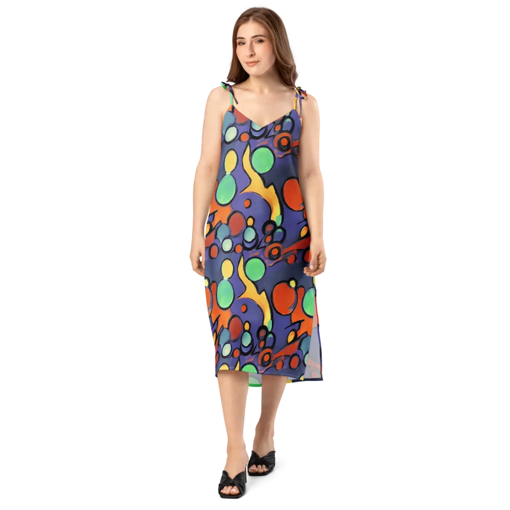 Cosmic Bubblegum on Slip Dress — Front