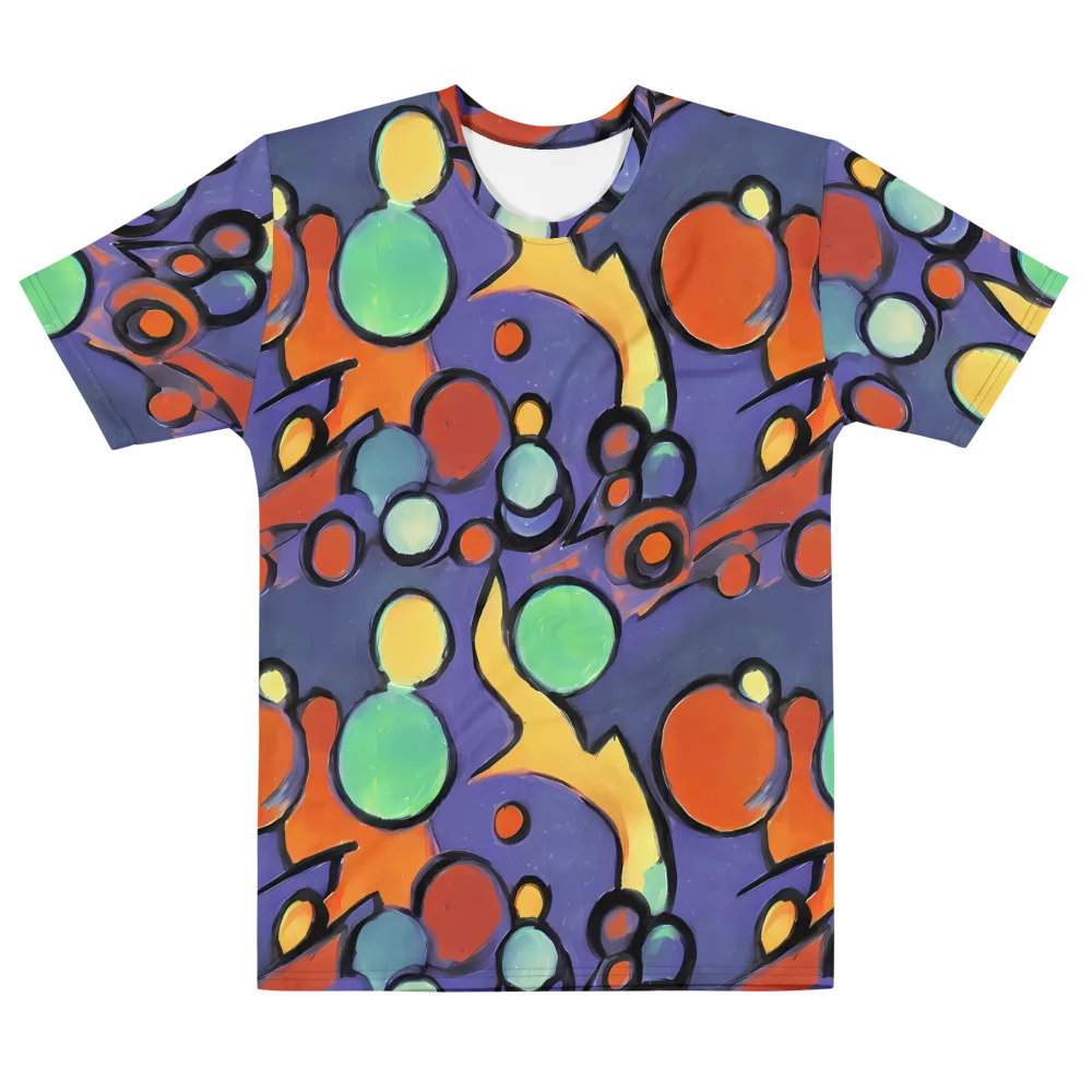 Cosmic Bubblegum on Men's Cotton Crew Neck T-Shirt — Front