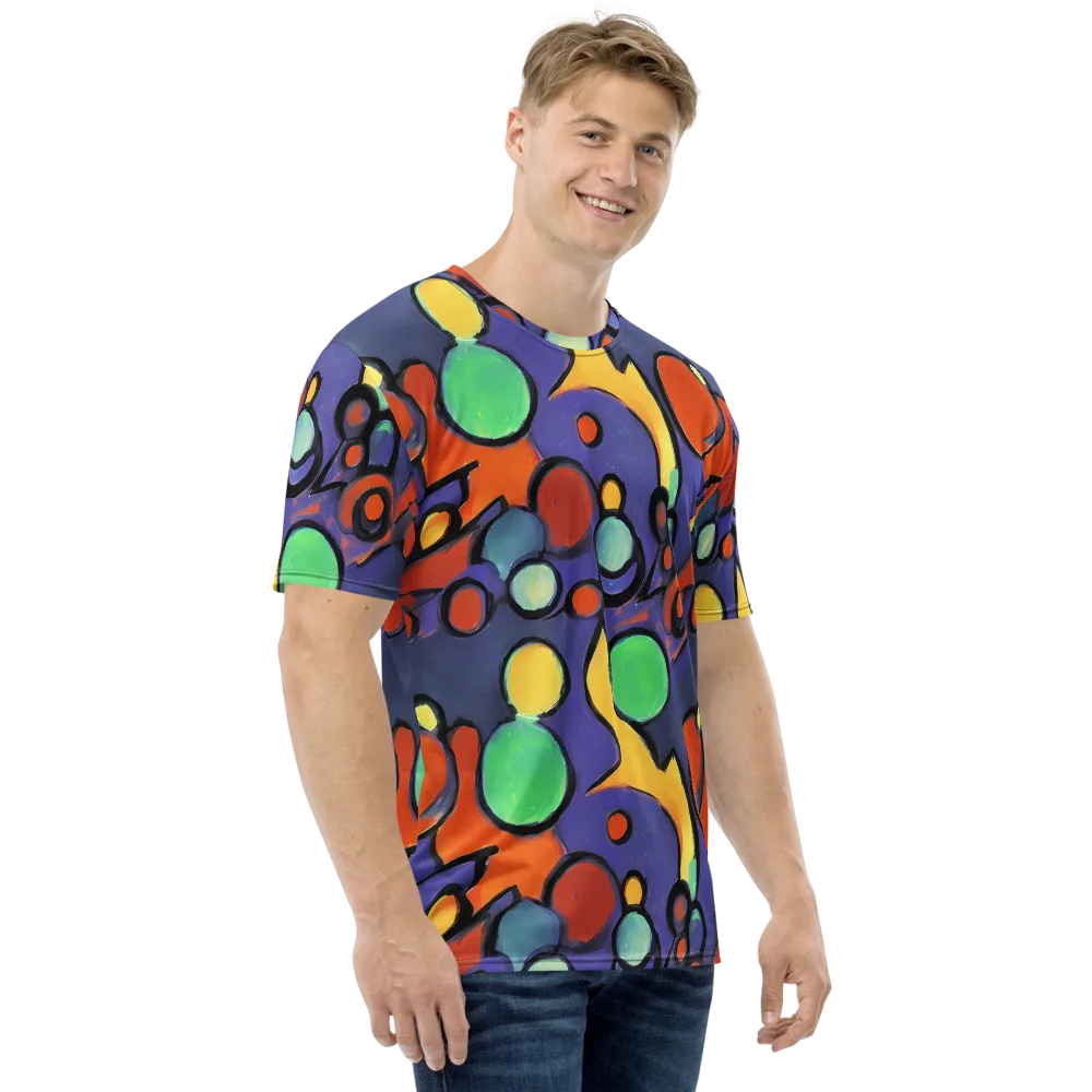 Cosmic Bubblegum on Men's Crew Neck T-Shirt — Right