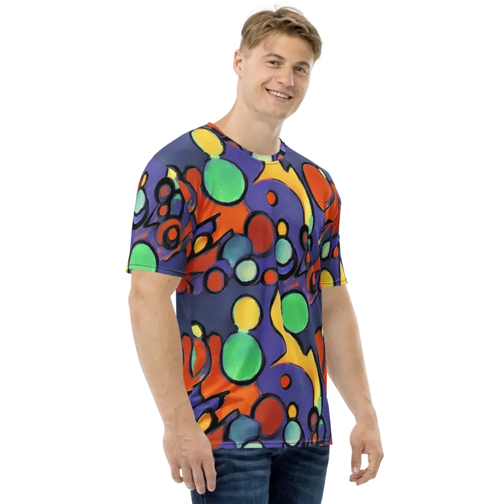 Cosmic Bubblegum on Men's Crew Neck T-Shirt — Right