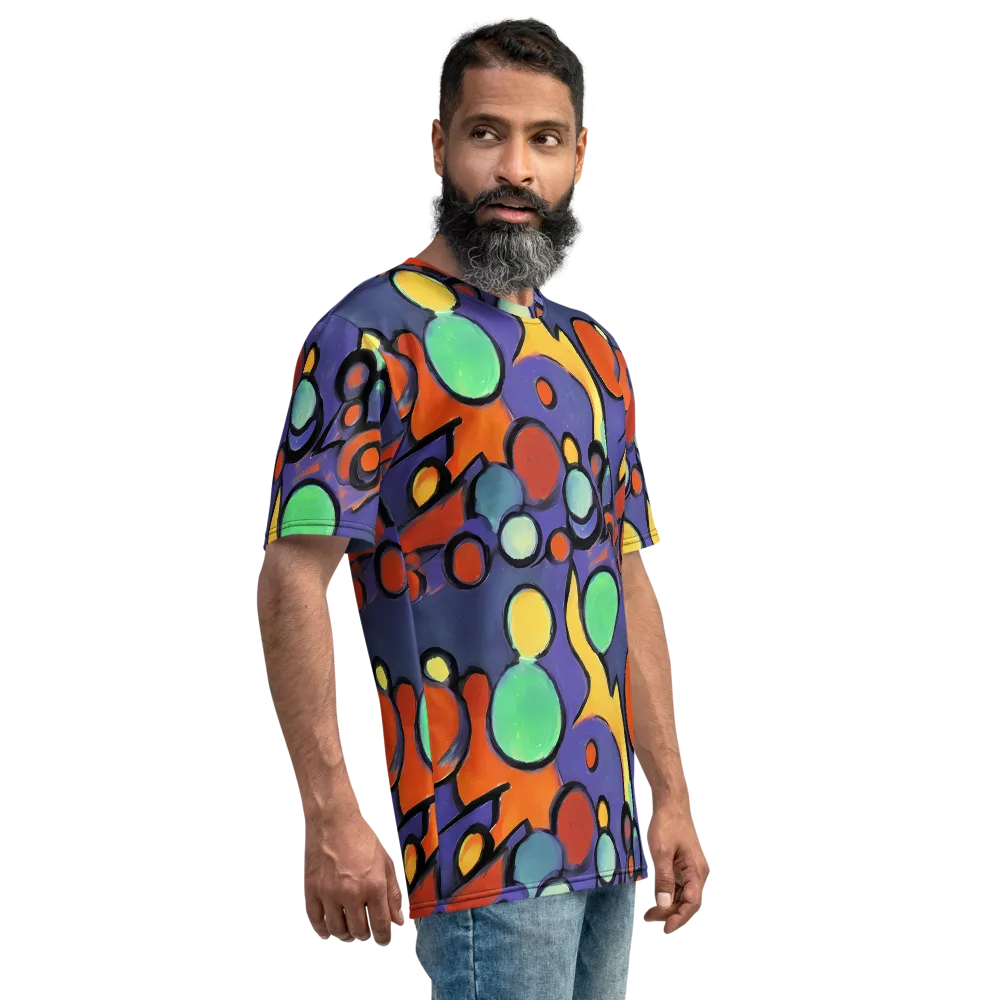 Cosmic Bubblegum on Men's Crew Neck T-Shirt — Right