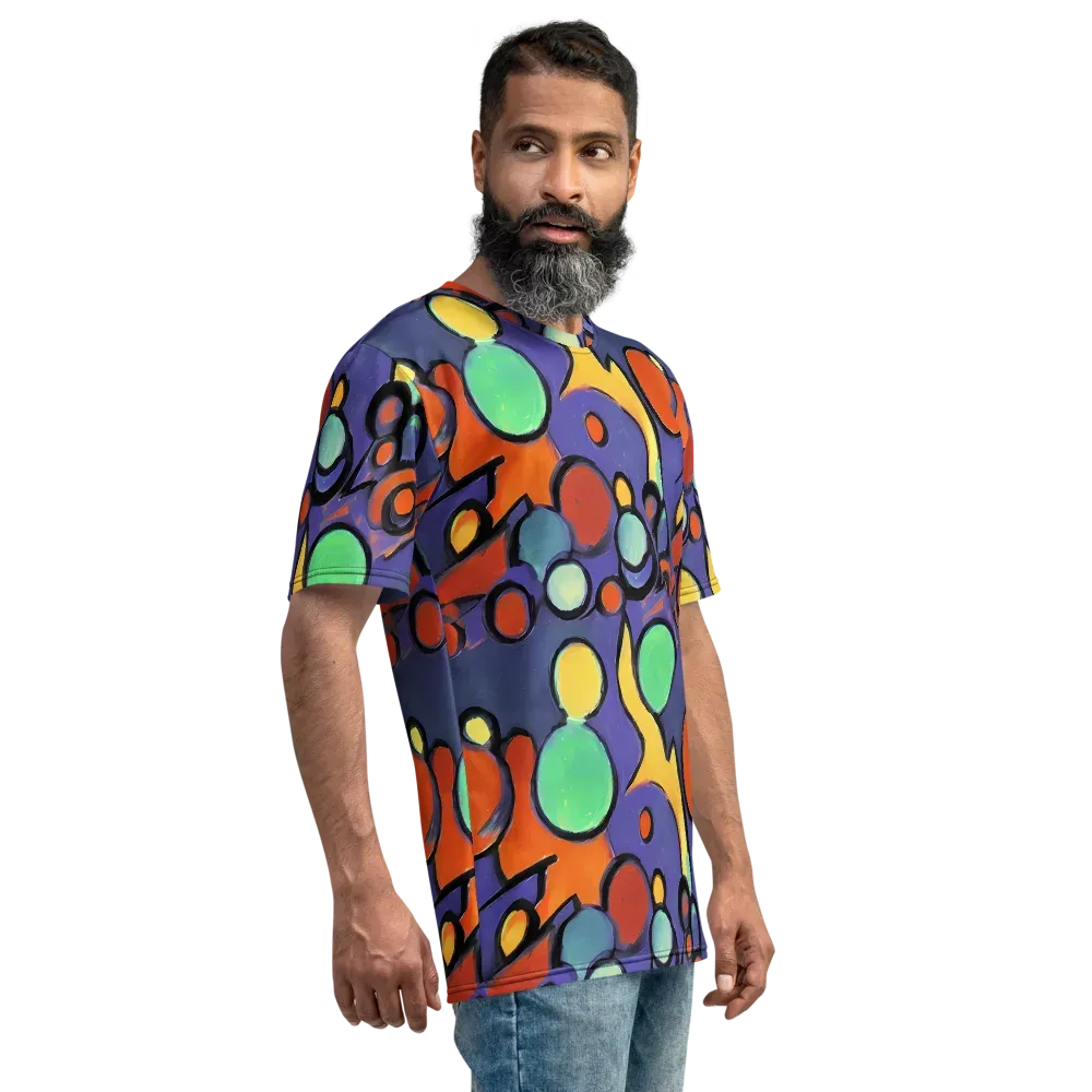 Cosmic Bubblegum on Men's Crew Neck T-Shirt — Right