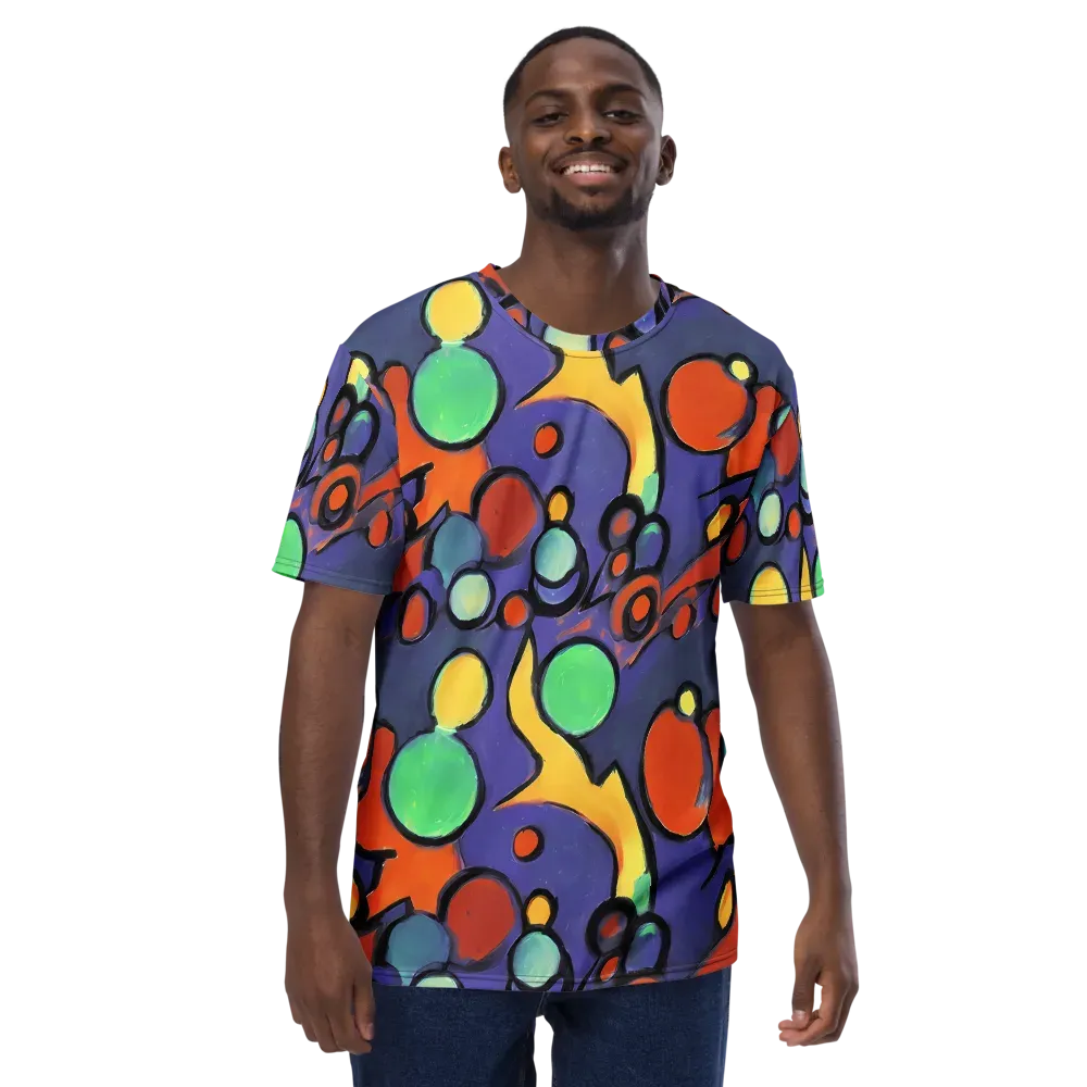 Cosmic Bubblegum on Men's Crew Neck T-Shirt — Front