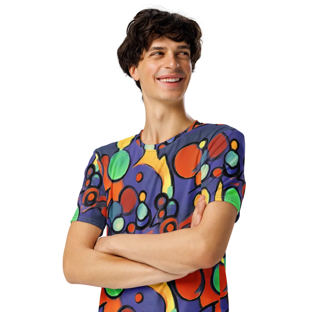 Cosmic Bubblegum on Men's Crew Neck T-Shirt — Left Front