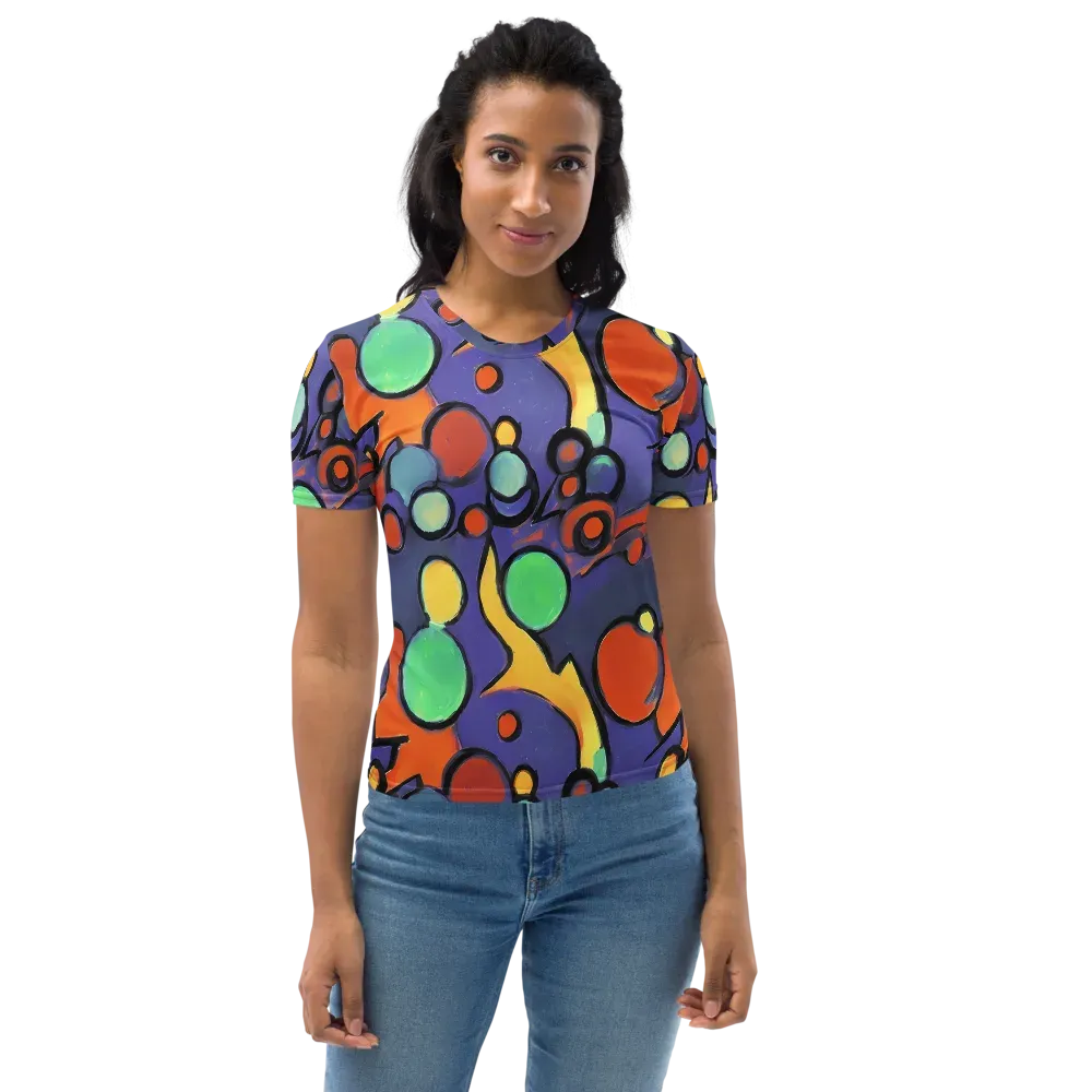 Cosmic Bubblegum on Women's Crew Neck T-Shirt — Front