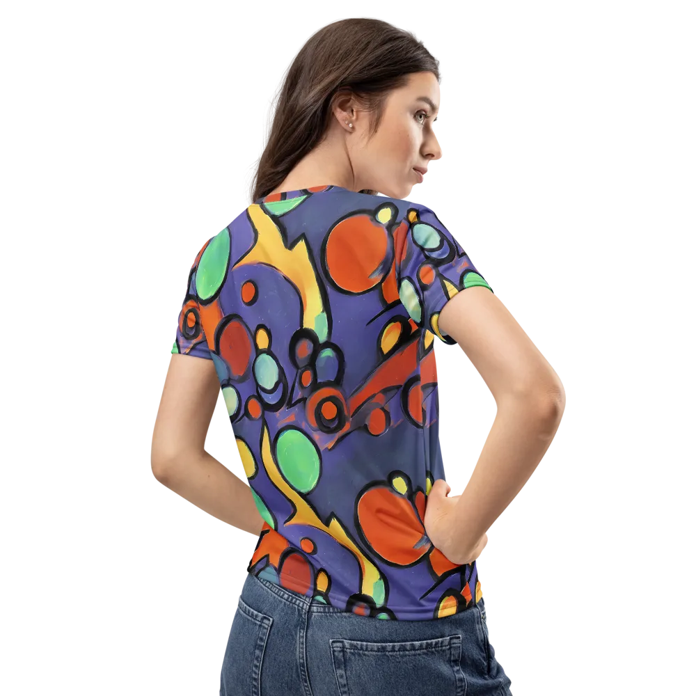 Cosmic Bubblegum on Women's Crew Neck T-Shirt — Back