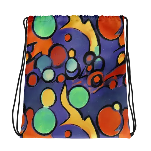 Cosmic Bubblegum on a Drawstring Bag
