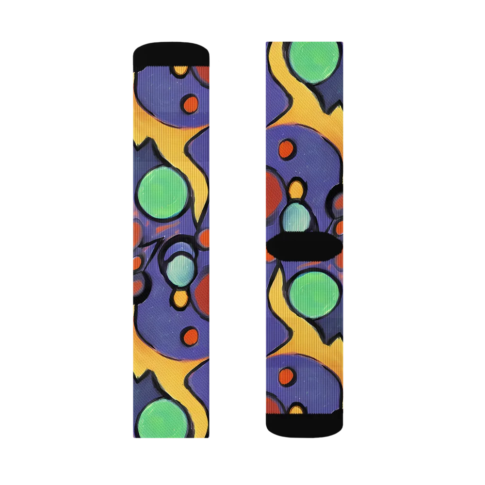 Cosmic Bubblegum on Socks — Left Sock