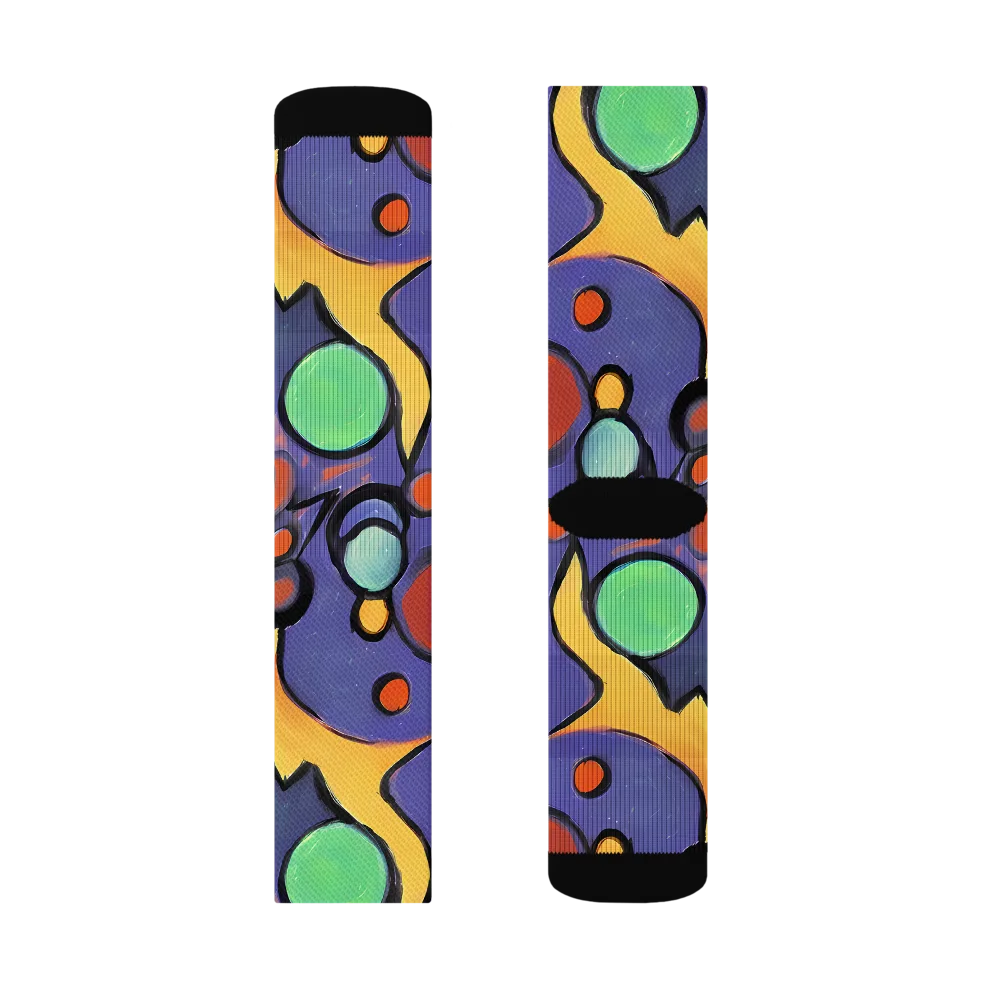Cosmic Bubblegum on Socks — Right Sock