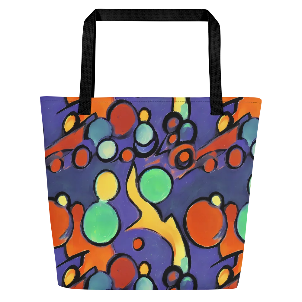 Cosmic Bubblegum on Large Tote Bag W/ Pocket — Front