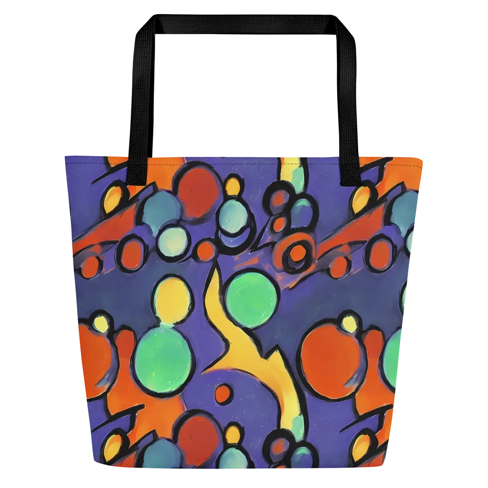 Cosmic Bubblegum on Large Tote Bag W/ Pocket — Front