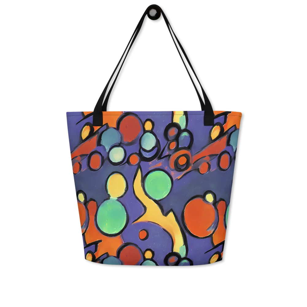 Cosmic Bubblegum on Large Tote Bag W/ Pocket — Front