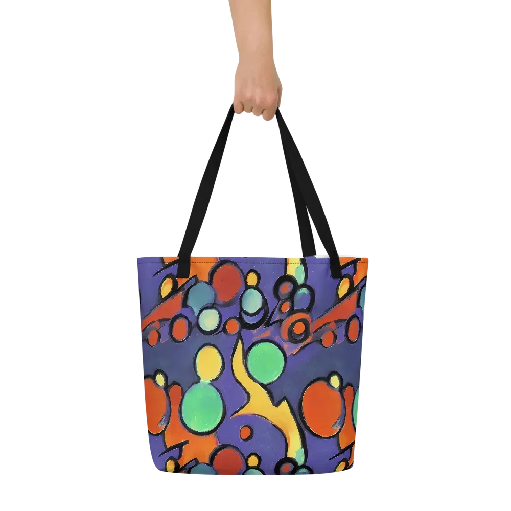 Cosmic Bubblegum on Large Tote Bag W/ Pocket — Front