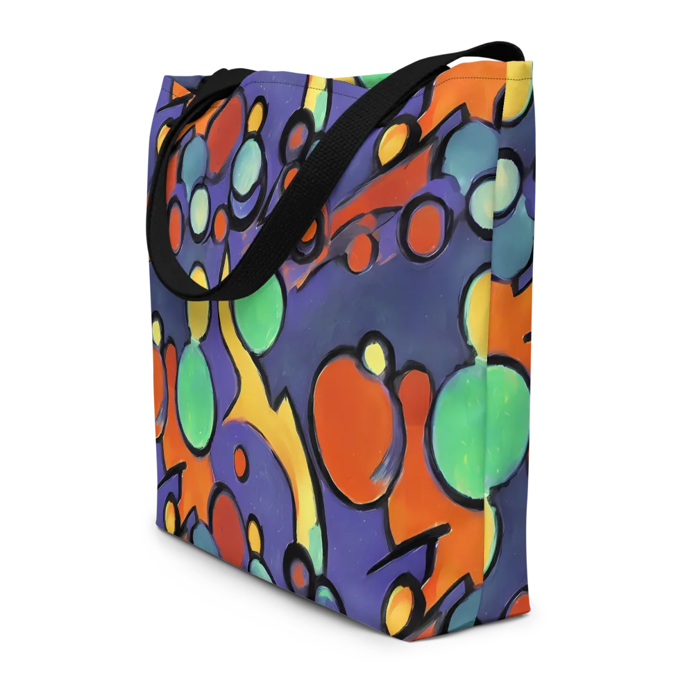 Cosmic Bubblegum on Large Tote Bag W/ Pocket — Front