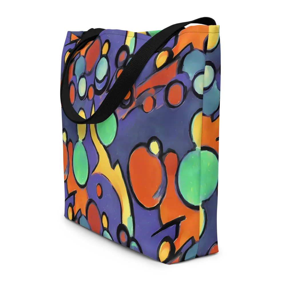 Cosmic Bubblegum on Large Tote Bag W/ Pocket — Front