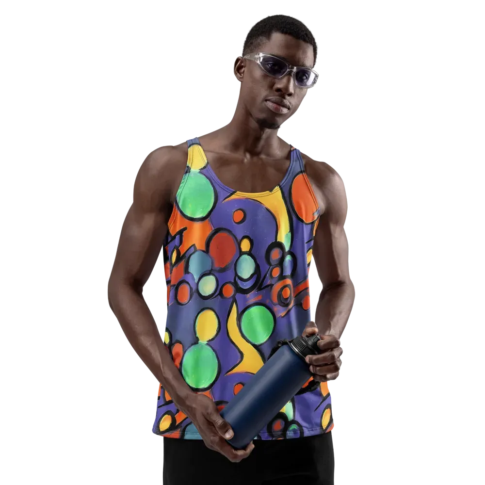 Cosmic Bubblegum on Men's Tank Top — Front
