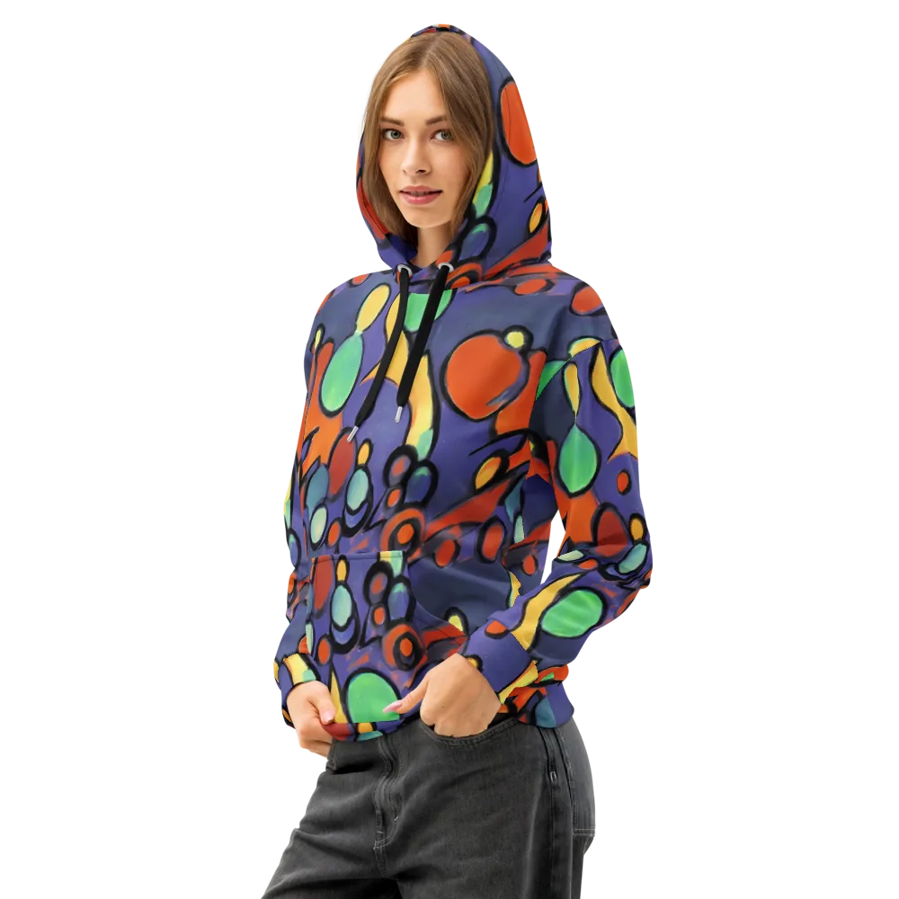 Cosmic Bubblegum on Cotton Hoodie — Left Front