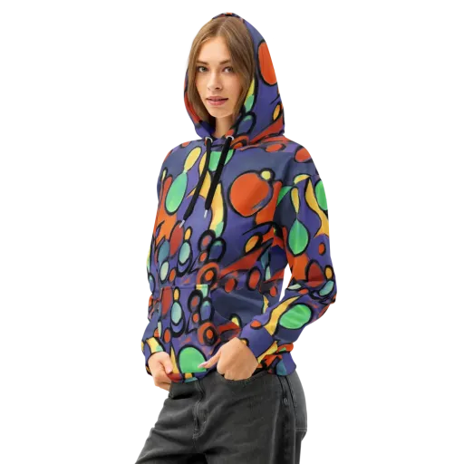 Cosmic Bubblegum on a Cotton Hoodie