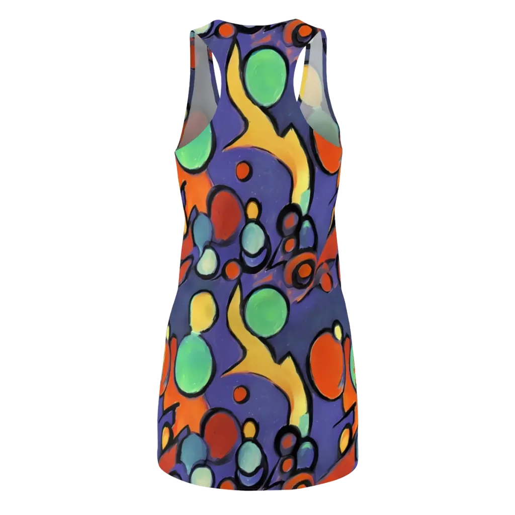 Cosmic Bubblegum on Racerback Dress — Back