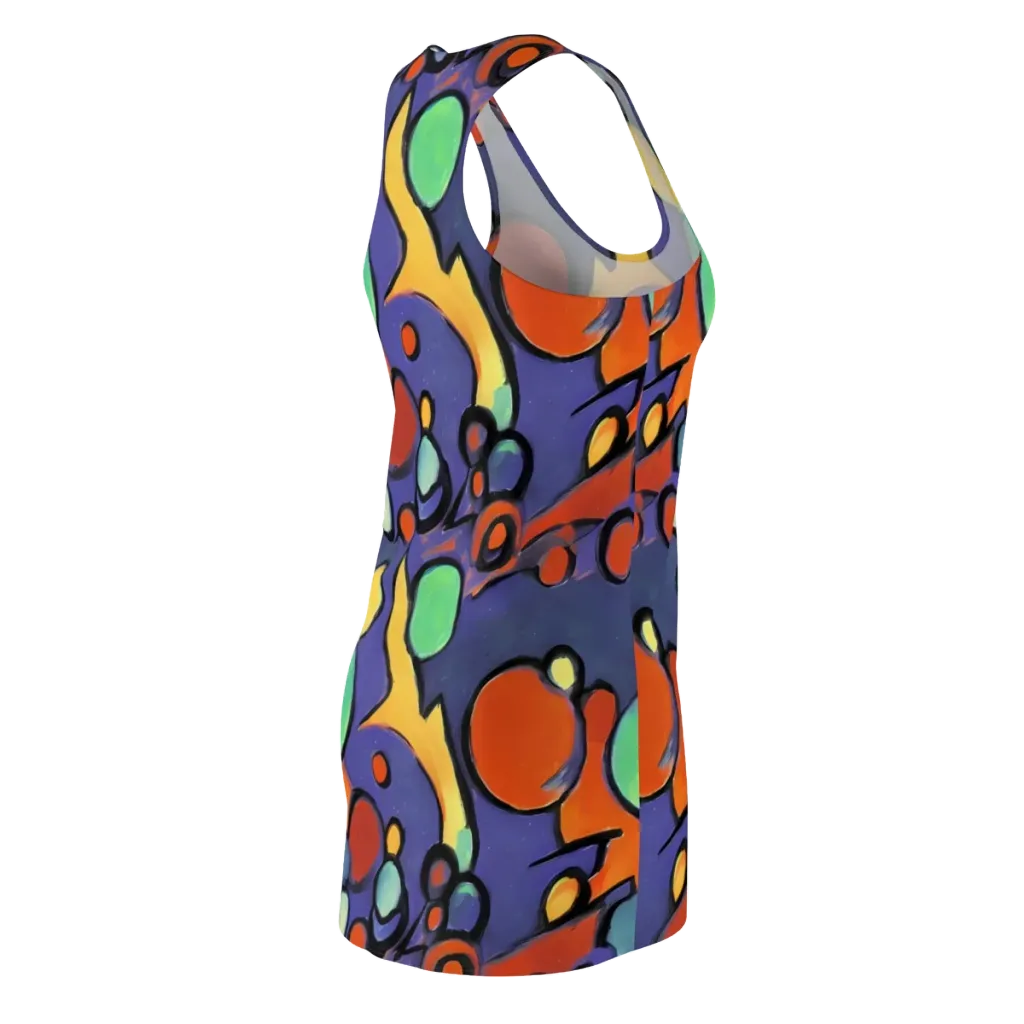 Cosmic Bubblegum on Racerback Dress — Back Side