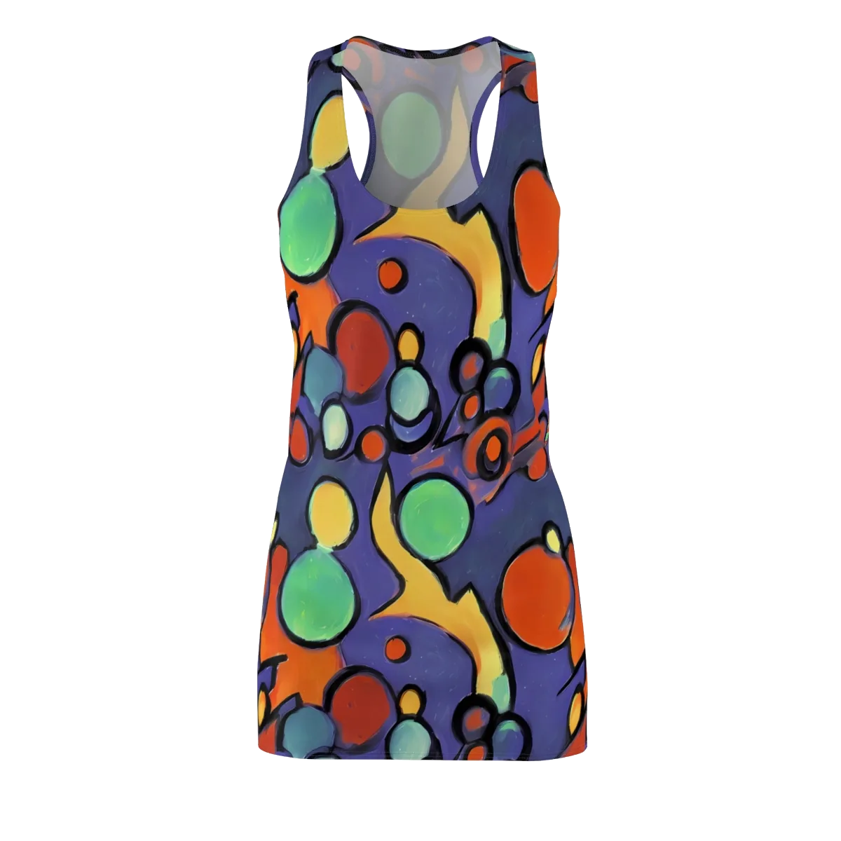 Cosmic Bubblegum on Racerback Dress — Front