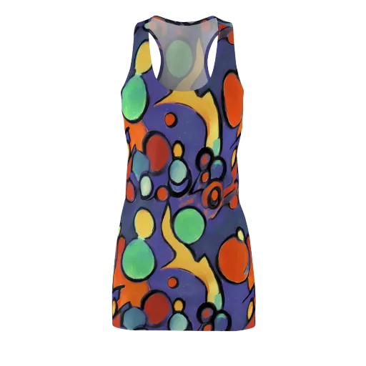 Cosmic Bubblegum on a Racerback Dress