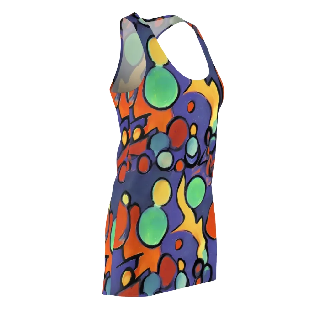 Cosmic Bubblegum on Racerback Dress — Front Side