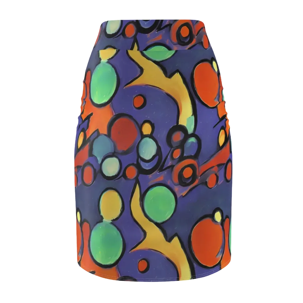 Cosmic Bubblegum on Pencil Skirt — Back